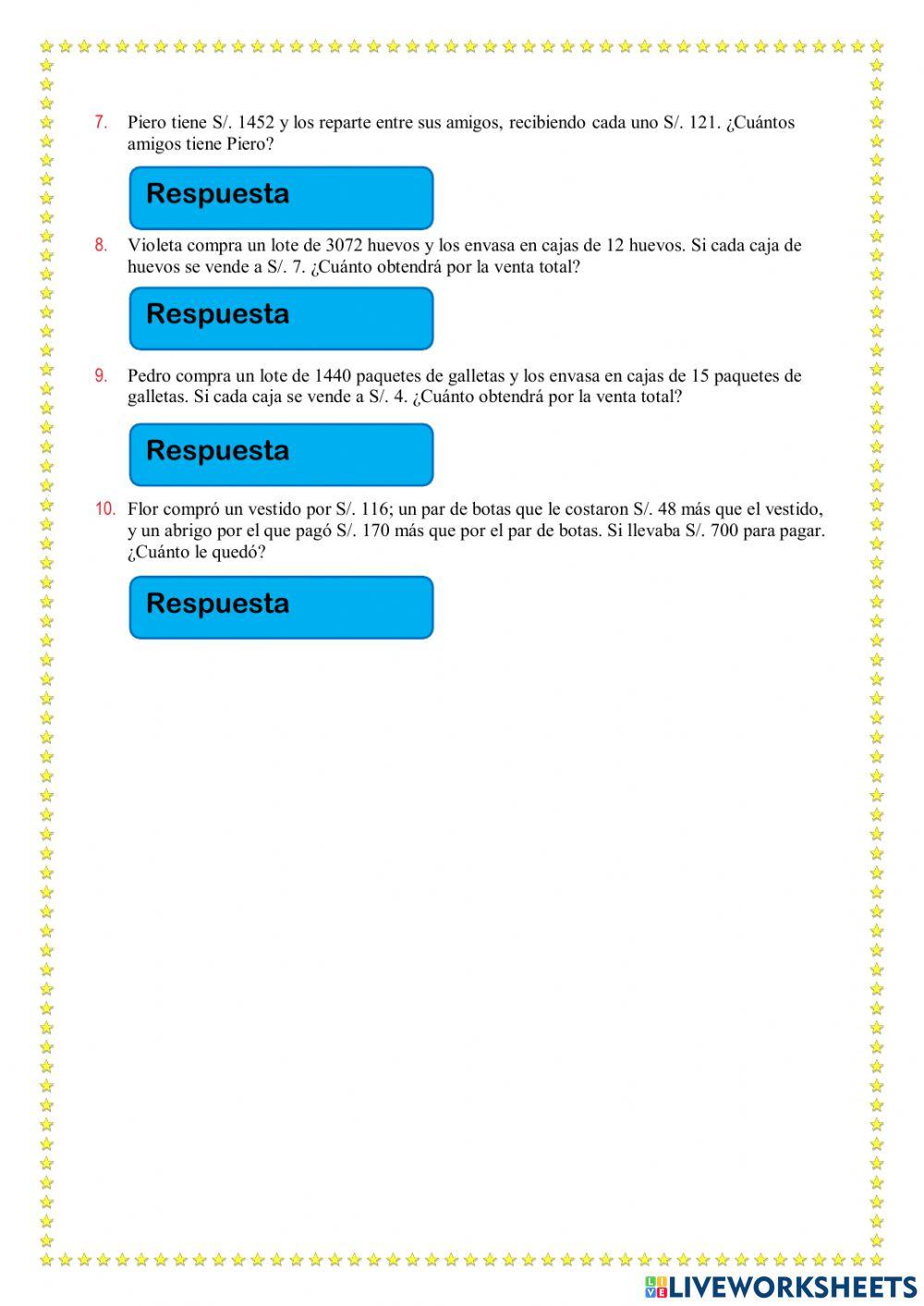 Operaciones Combinadas