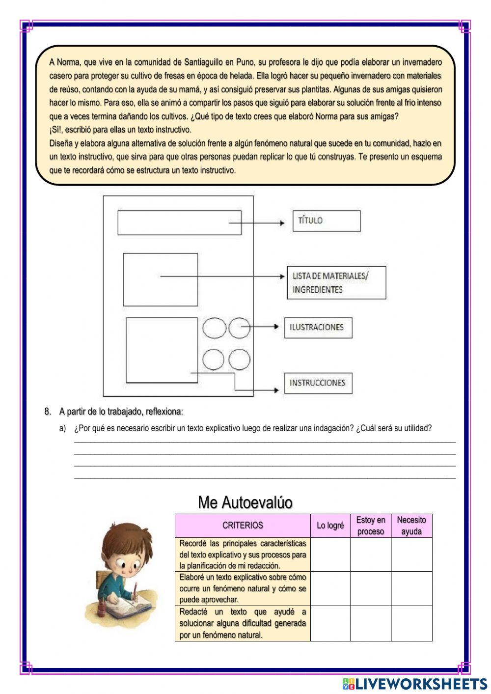 ¿Cómo redacto mis explicaciones?