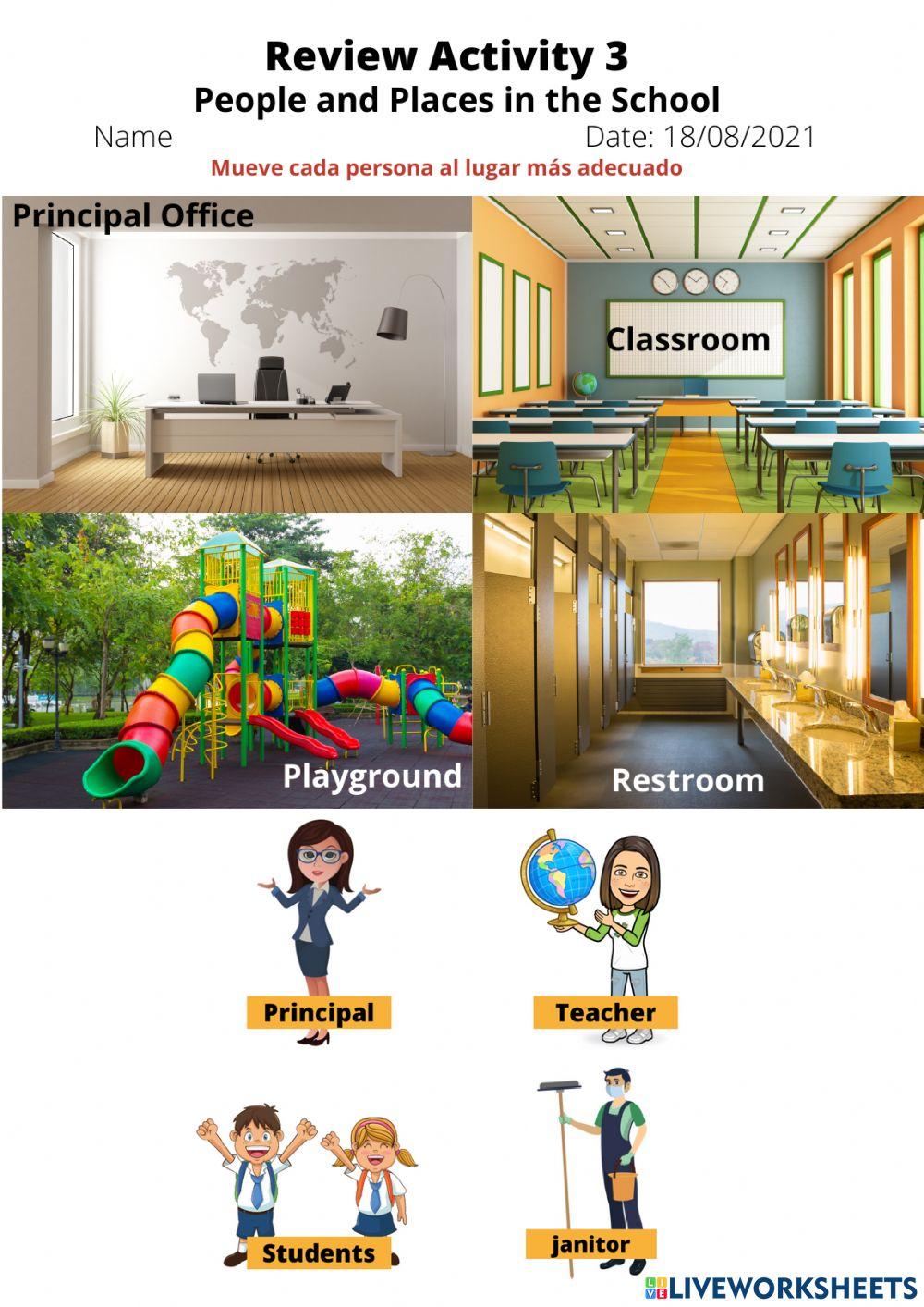 People and places in the school