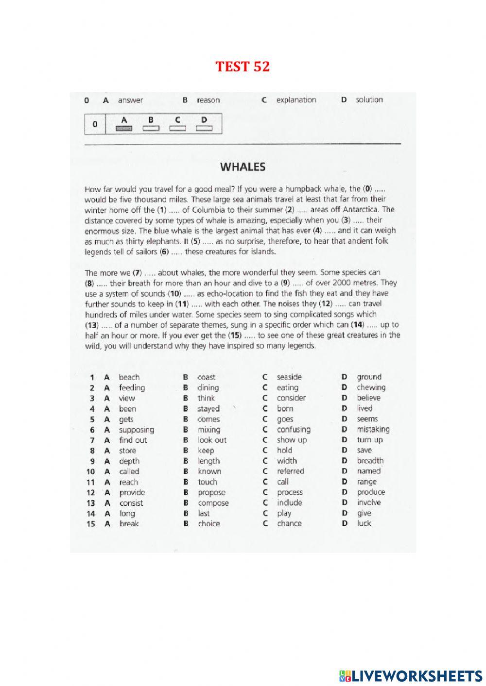 Use of English part 1 - Test 44-52