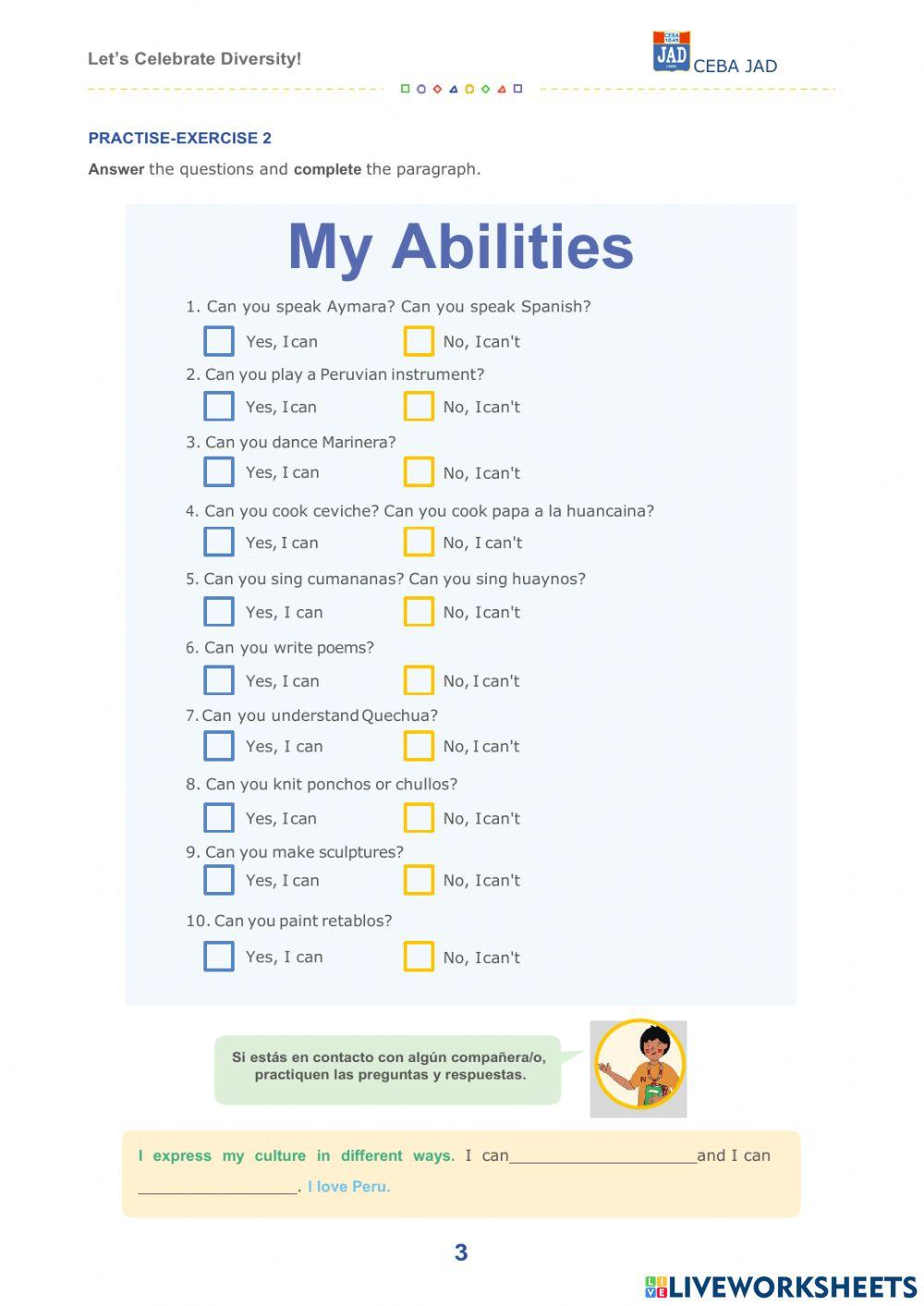 Activity 2: Let’s Celebrate Diversity!