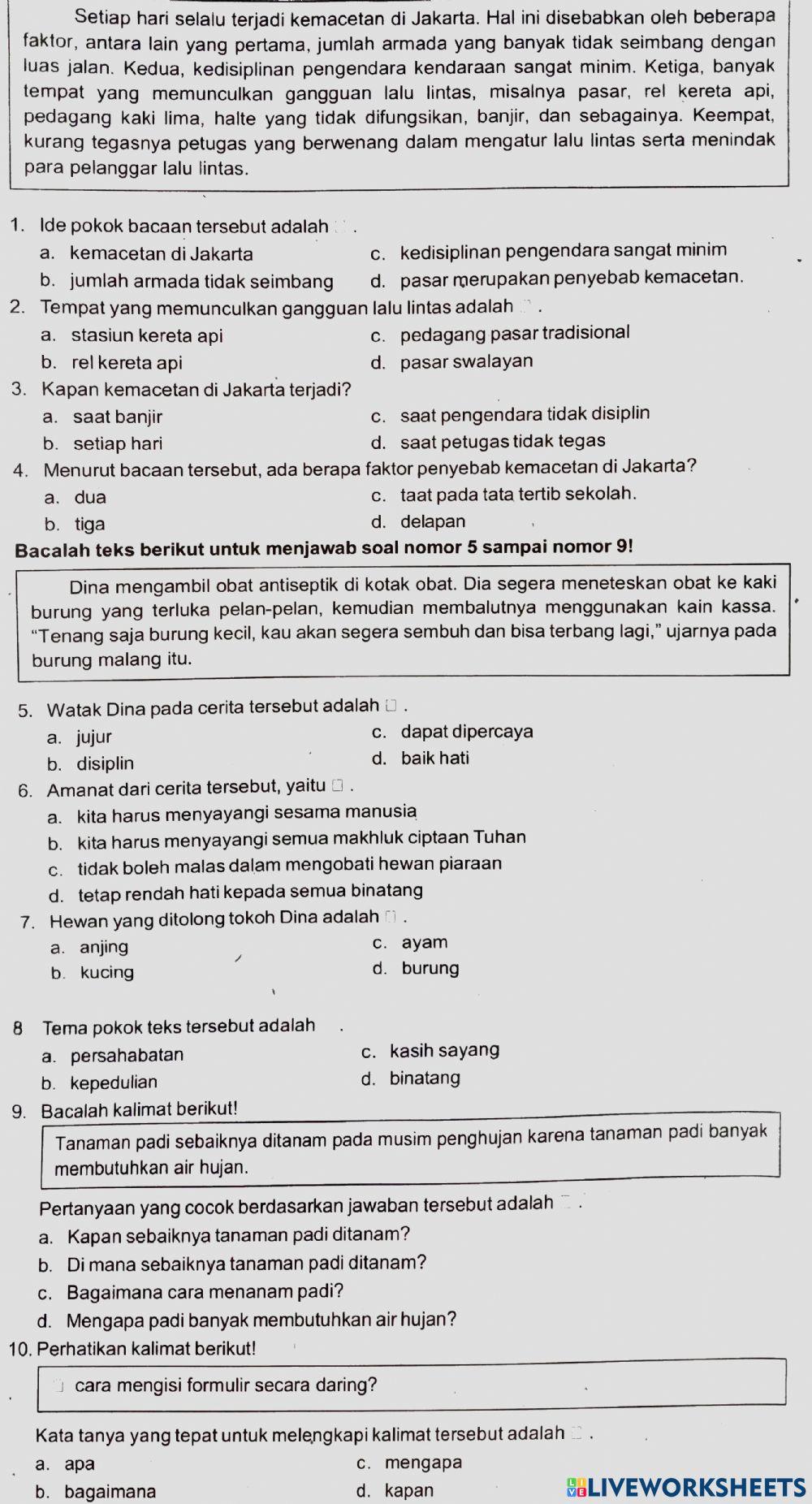 Penilaian Bahasa Indonesia