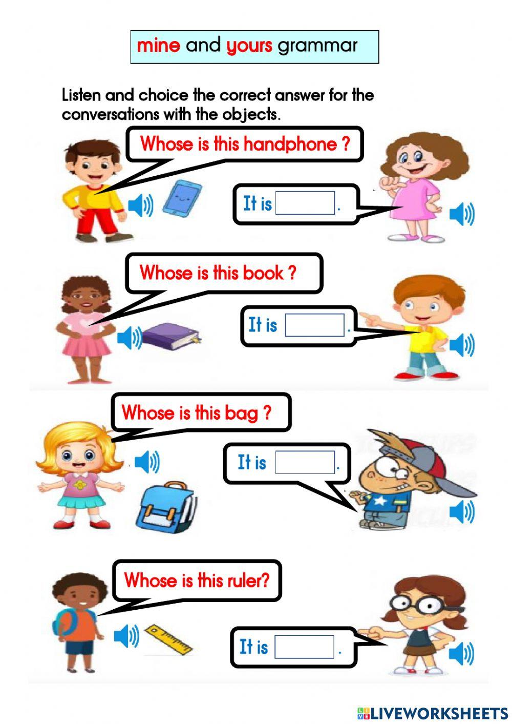 Mine And Yours Grammar 1282965 Susa LiveWorksheets mine-and-yours-grammar-1282965-susa-liveworksheets