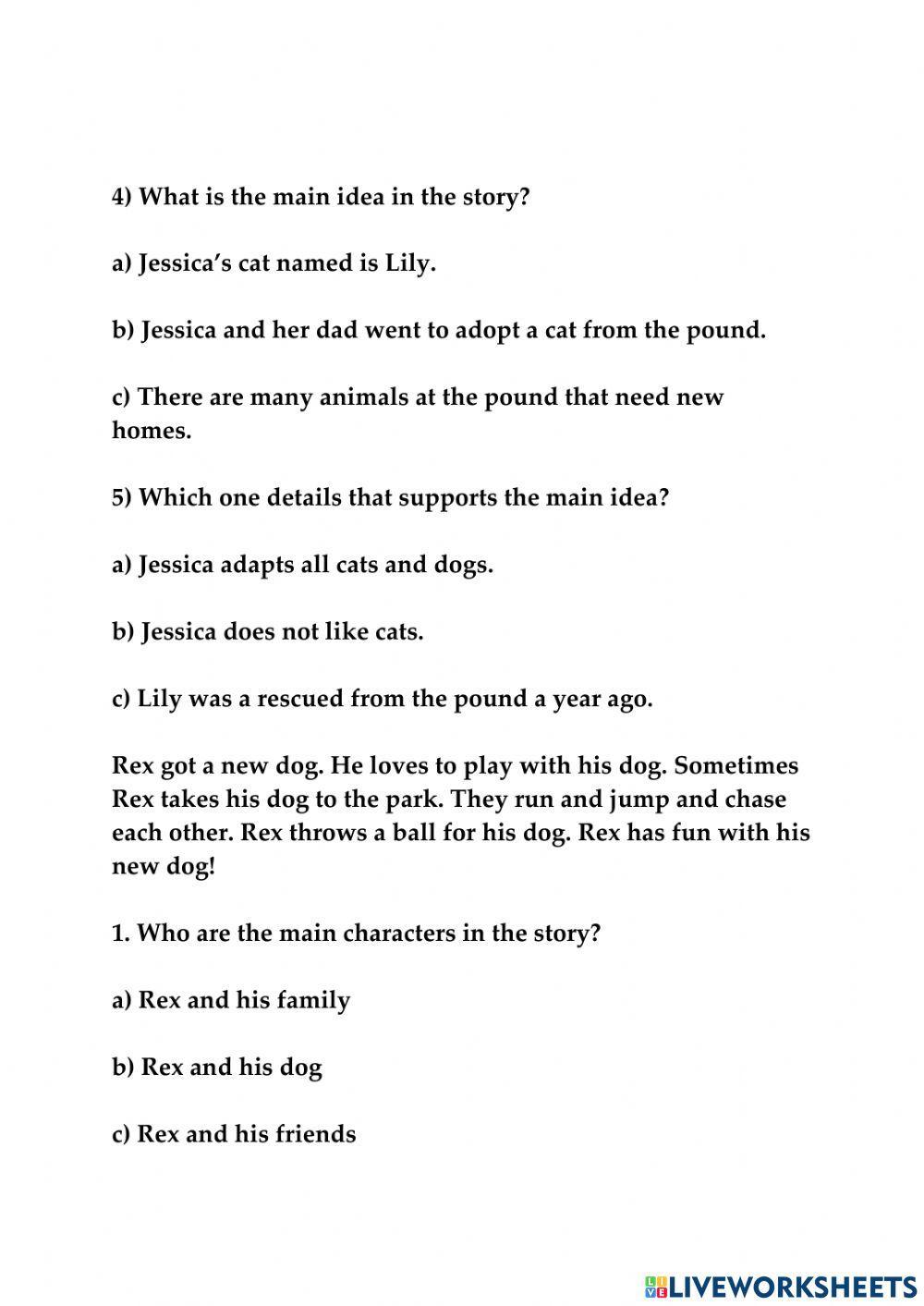 ENGLISH GRADE 2 QUIZ - 3