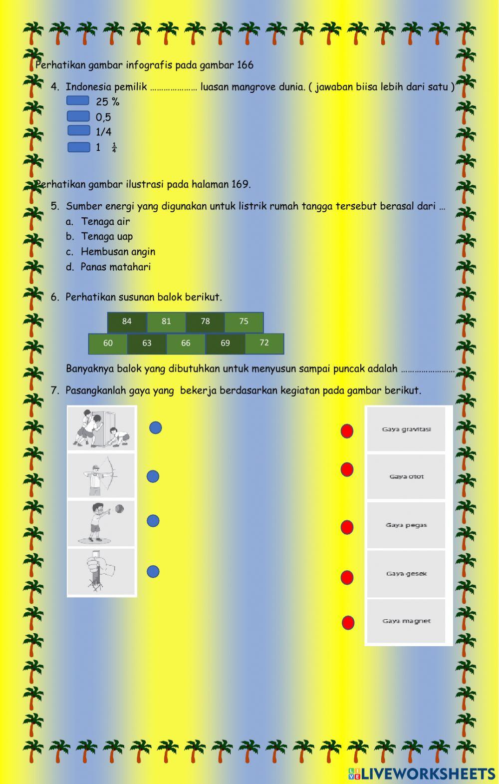 Soal akm numerik kelas 5 b