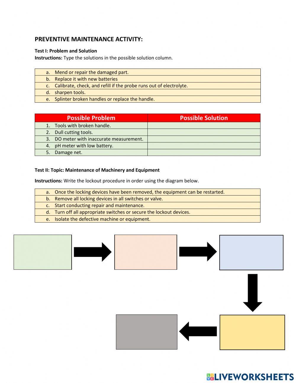 AQUACULTURE - Lesson 4: Preventive Maintenance