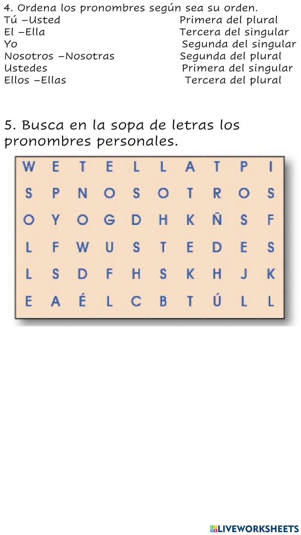 PRONOMBRES PERSONALES