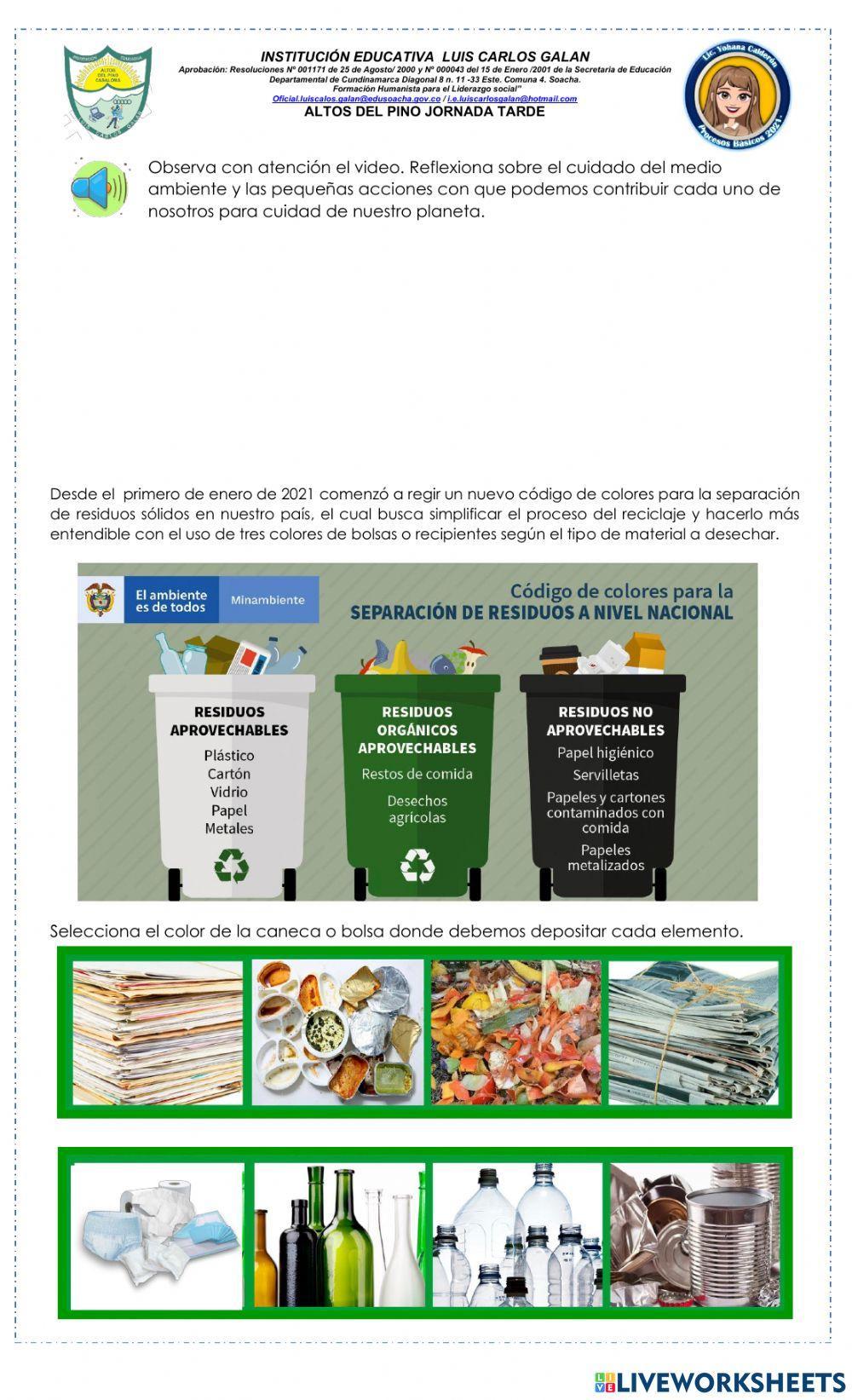 Reciclaje Ciencias.