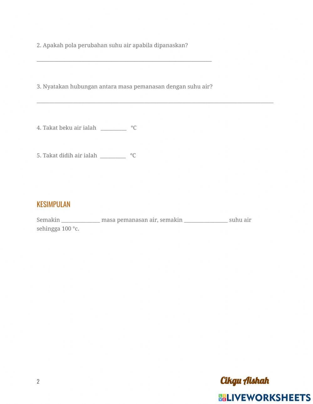 Laporan takat didih dan takat beku