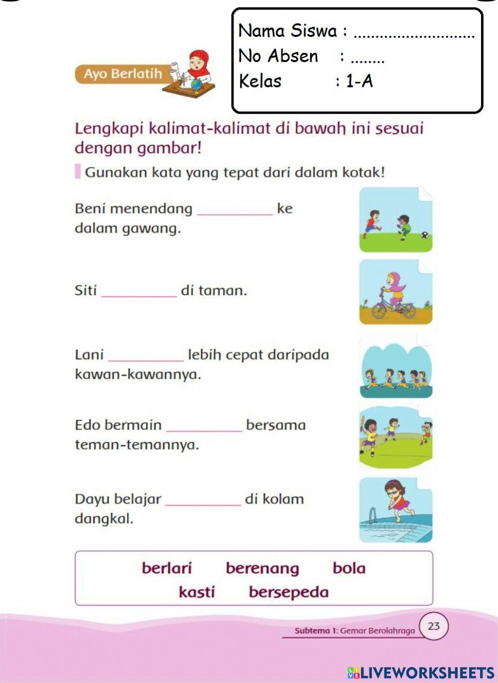 LKPD Mencocokkan Kata