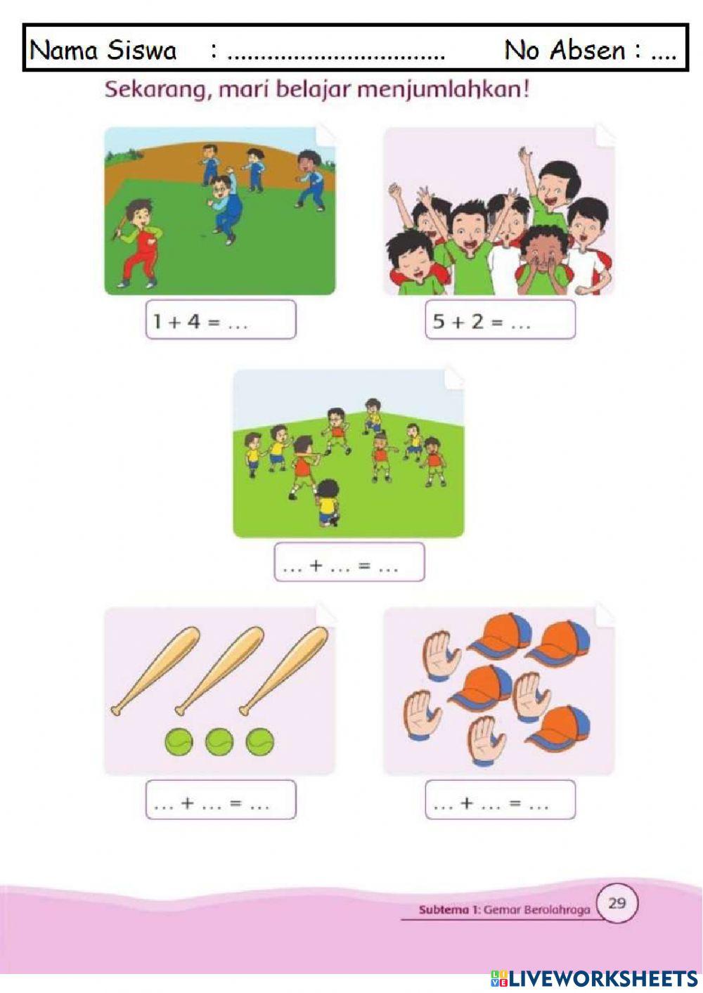 LKPD Penjumlahan Benda