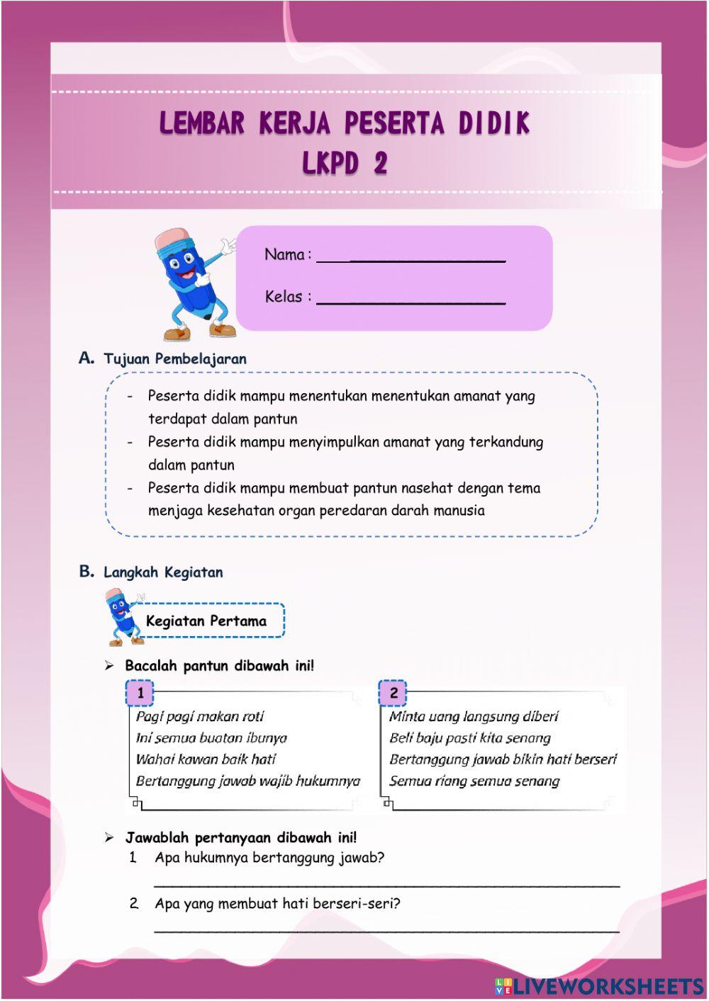 LKPD Kelas 5 Tema 4 Sub Tema 3 Pb 4