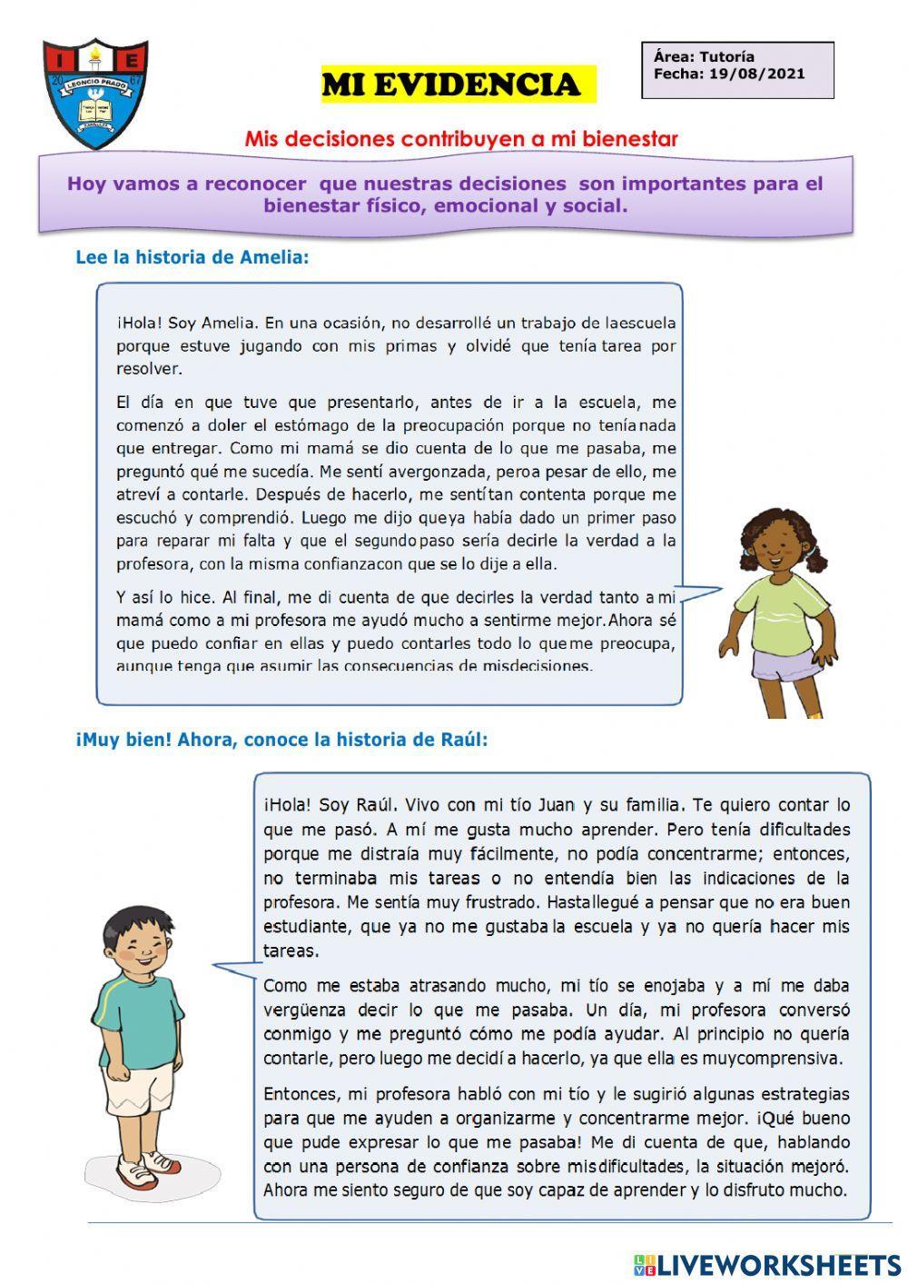 Mis decisiones contribuyen a mi bienestar