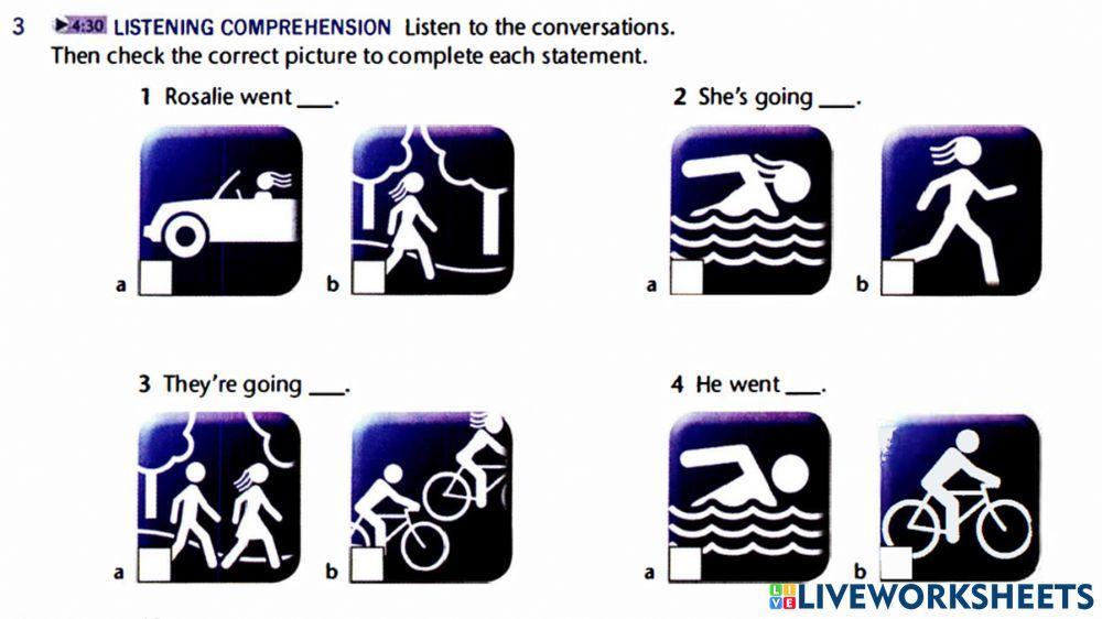 Simple Past Tense. Outdoor activities