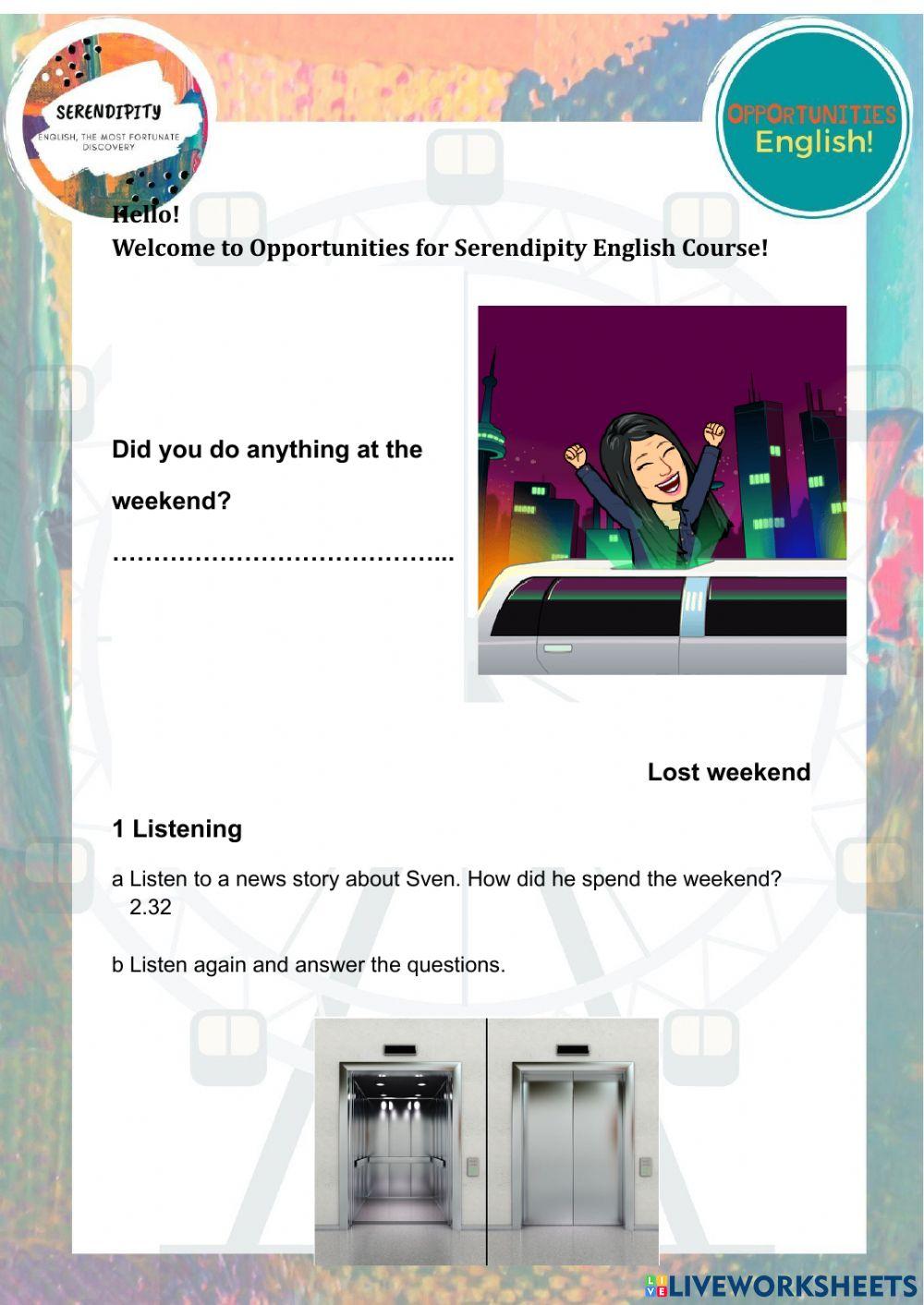 Unit 4C, pre intermediate