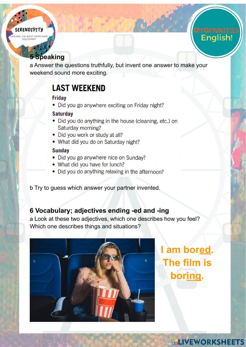 Unit 4C, pre intermediate