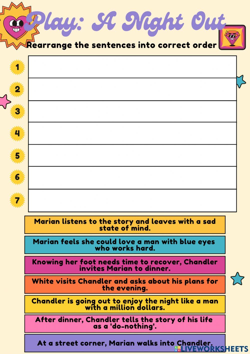 Play: A Night Out (Plot)