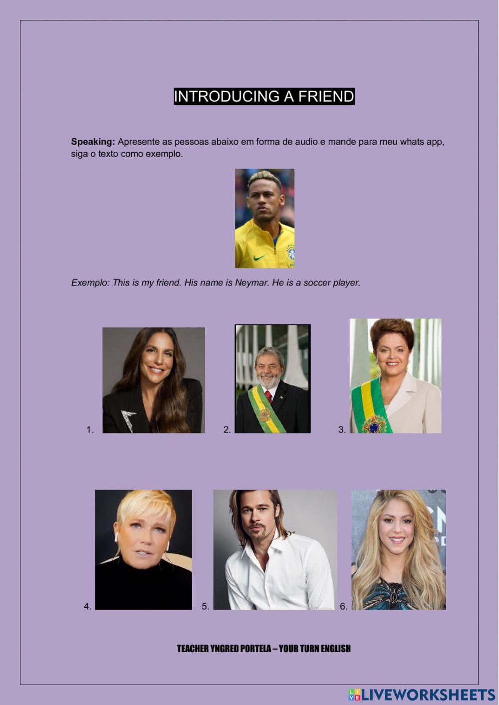 Introducing a Friend - Speaking