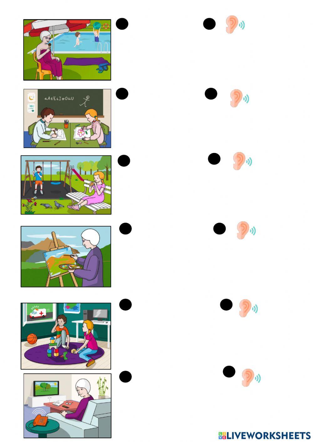 Reconocimiento auditivo de frases. Parte 1