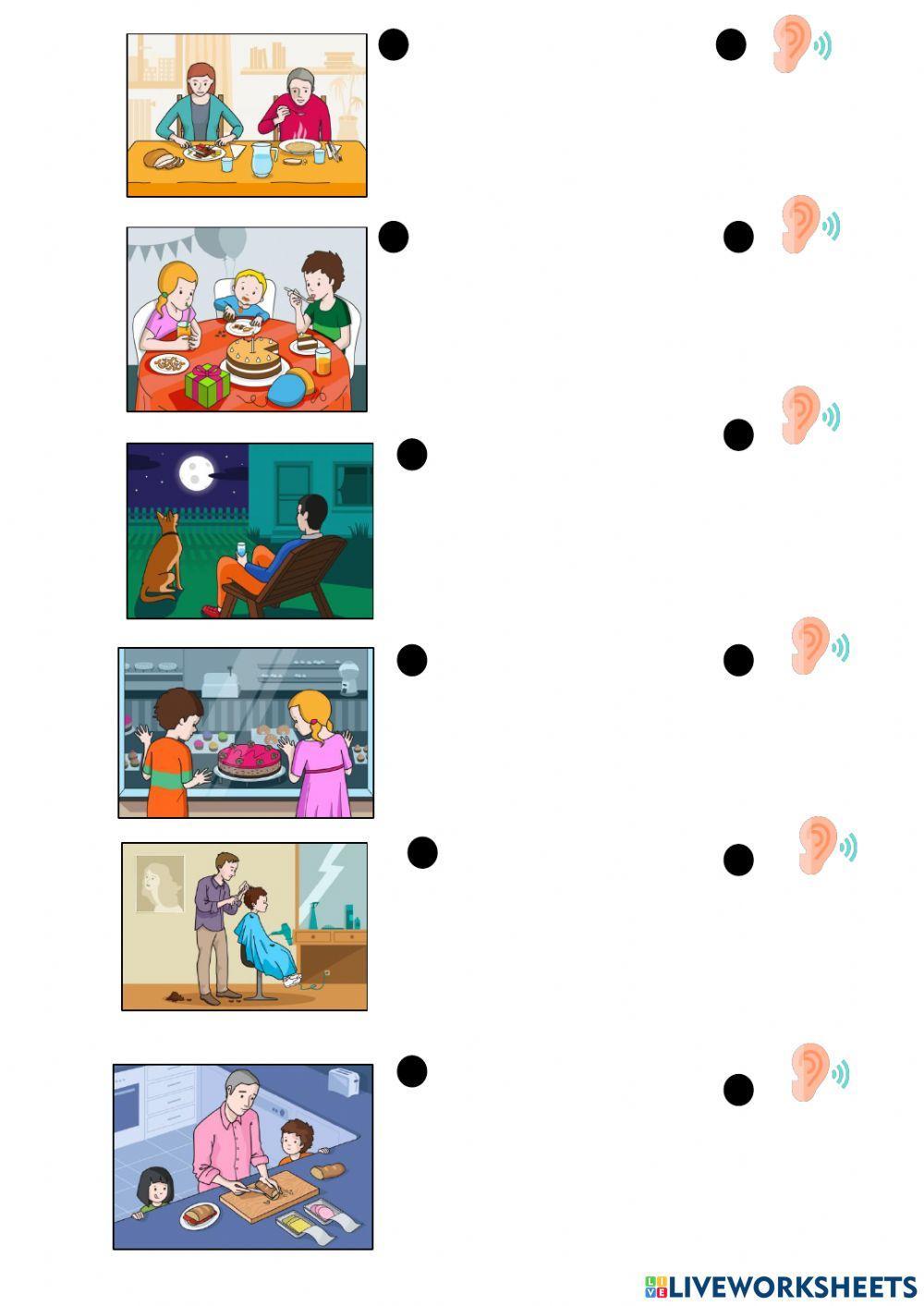 Reconocimiento auditivo de frases. Parte 3