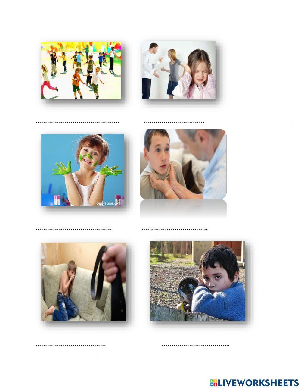 Fișă de lucru respectarea drepturilor copilului