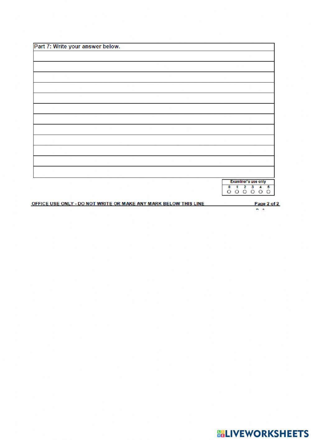 Practice Test 3 - Reading and Writing