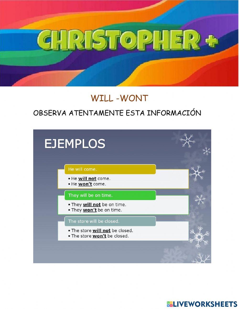 Will---wont