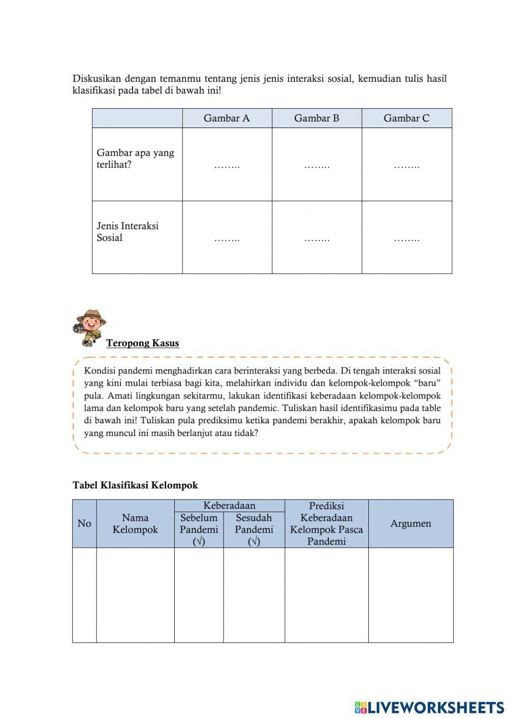 LKPD Interaktif Interaksi Sosial