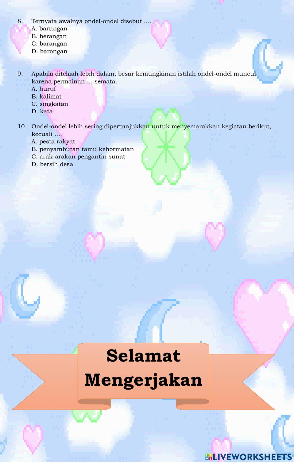 Penilaian Harian PLBJ ( Ondel-Ondel)