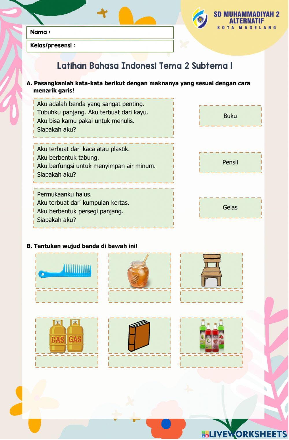 Bahasa Indonesia Tema 2 Subtema 1 (1)