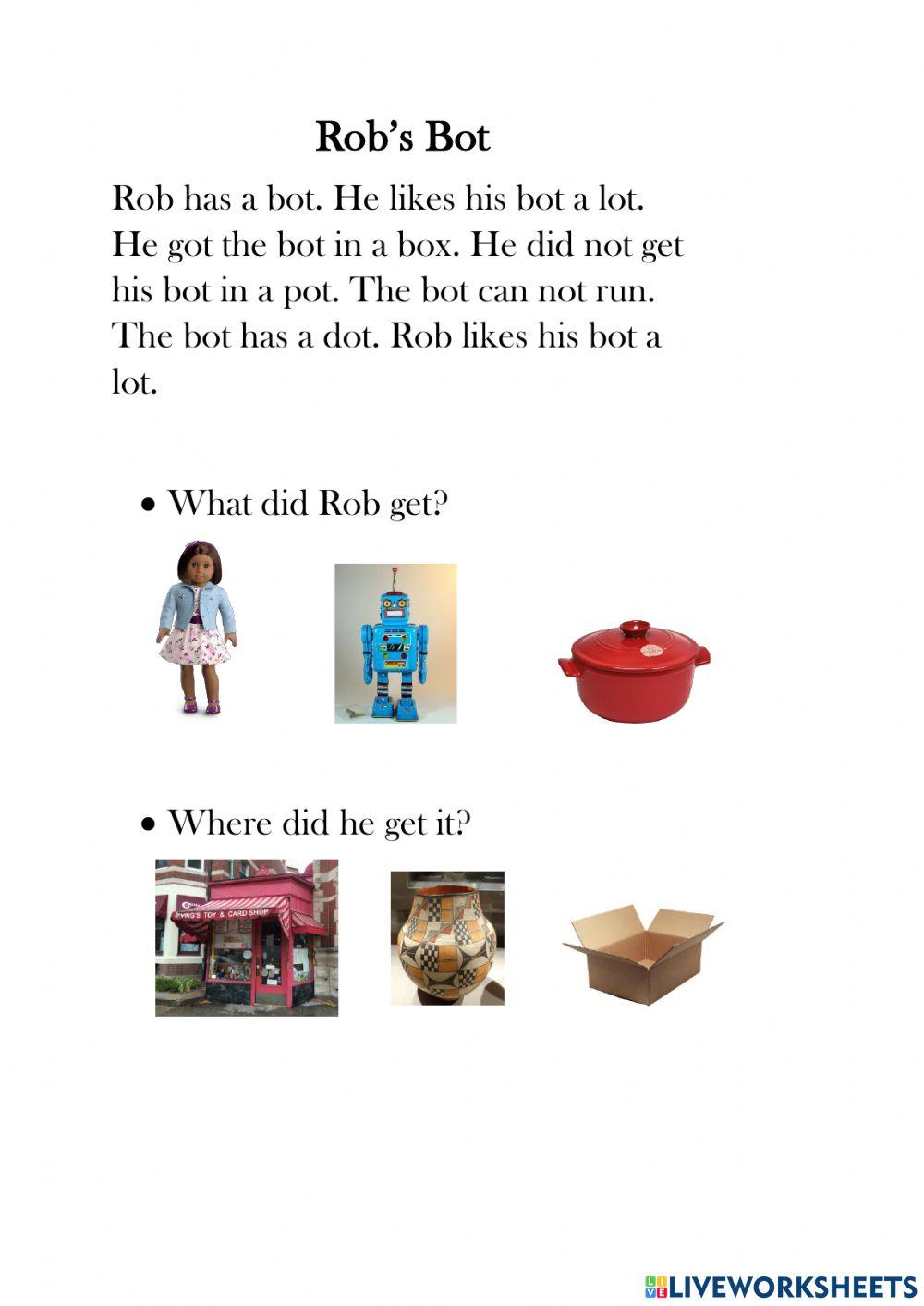 Picture Comprehension - Rob's Bot