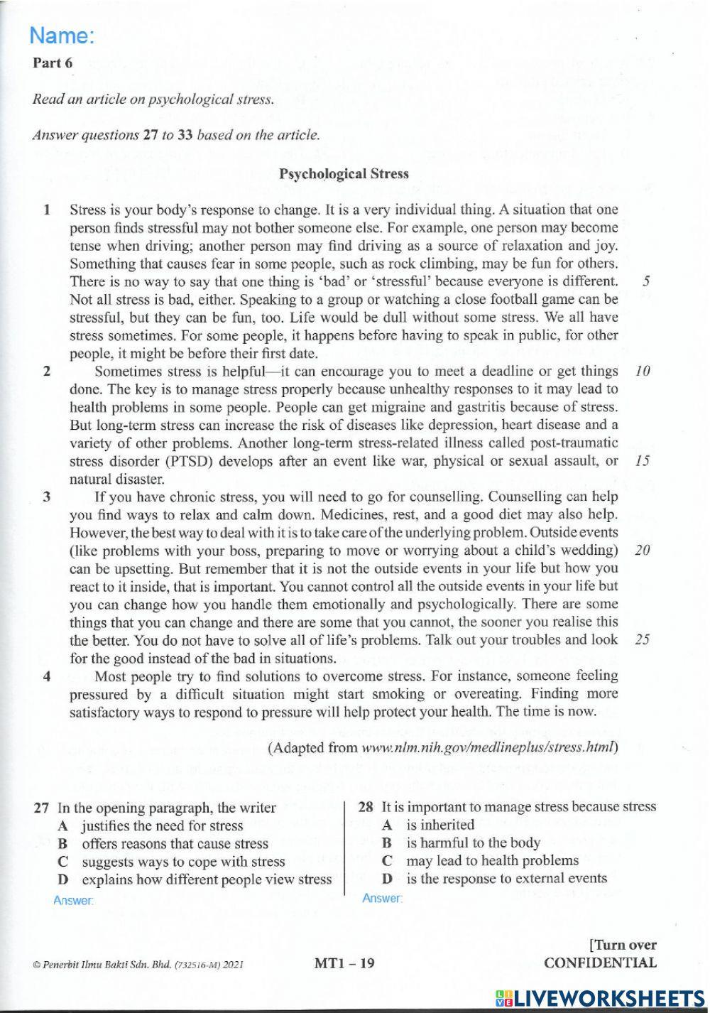 Muet 2 (taken from ilmu bakti)