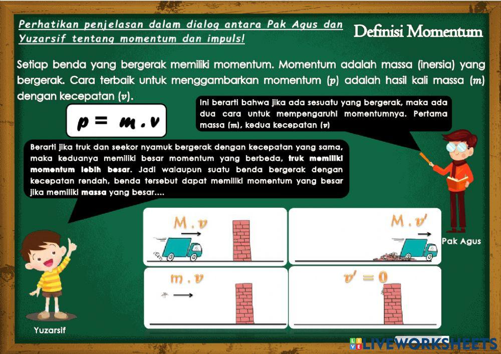 Momentum dan impuls - kegiatan 1 materi 2