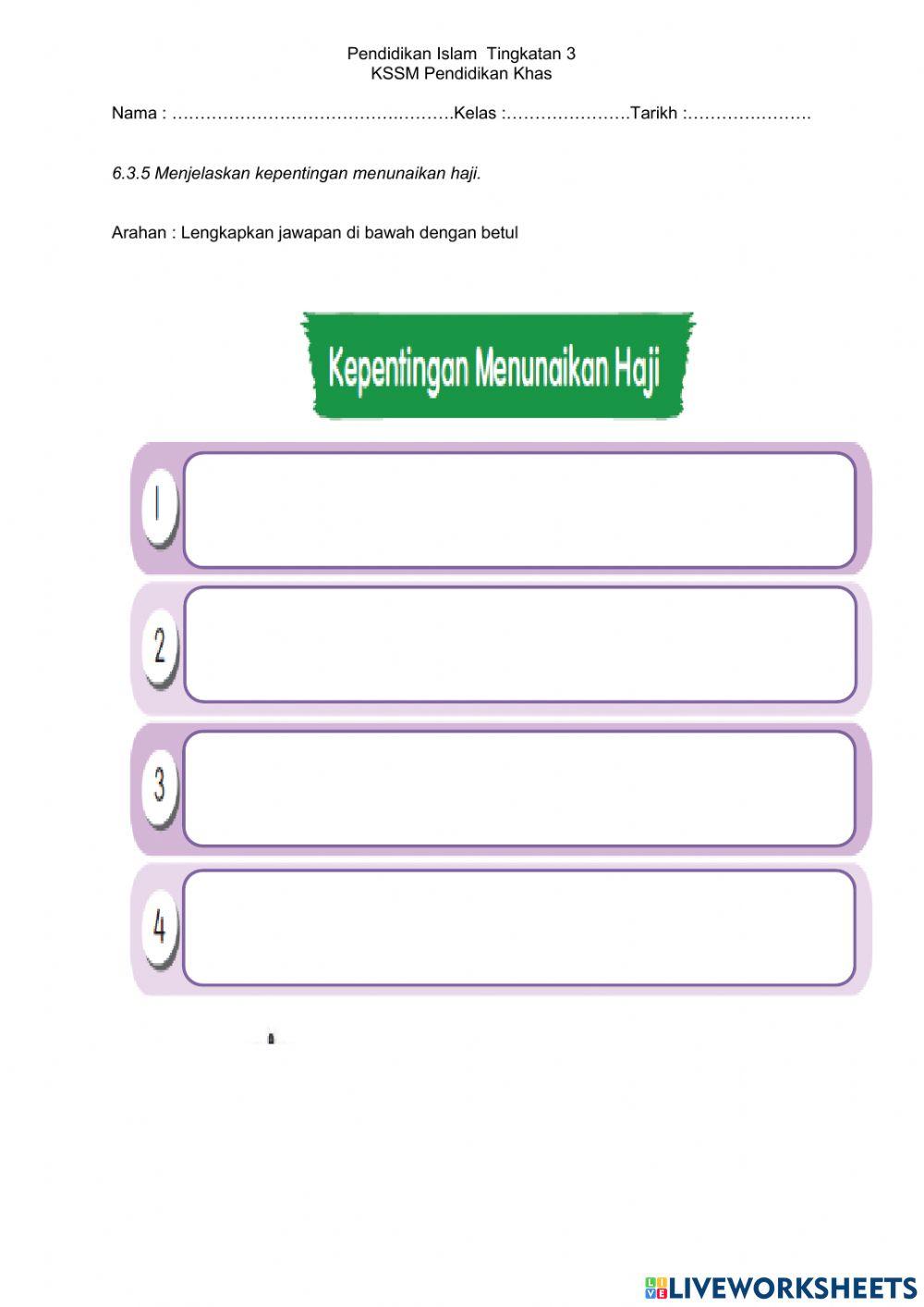 Kepentingan menunaikan ibadat haji