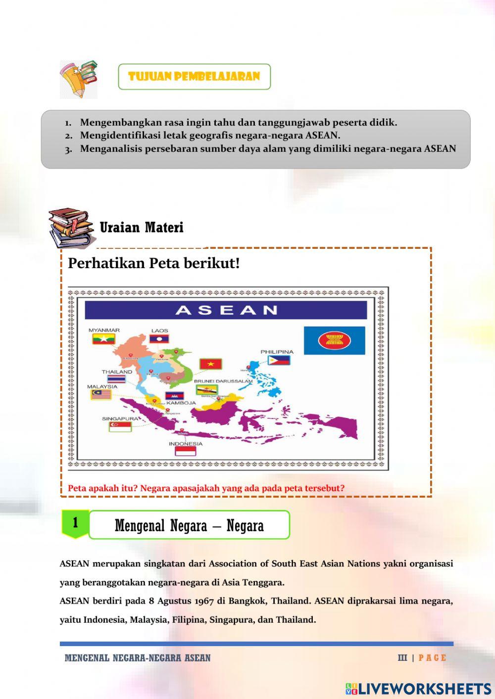 MATERI MENGENAL NEGARA - NEGARA ASEAN