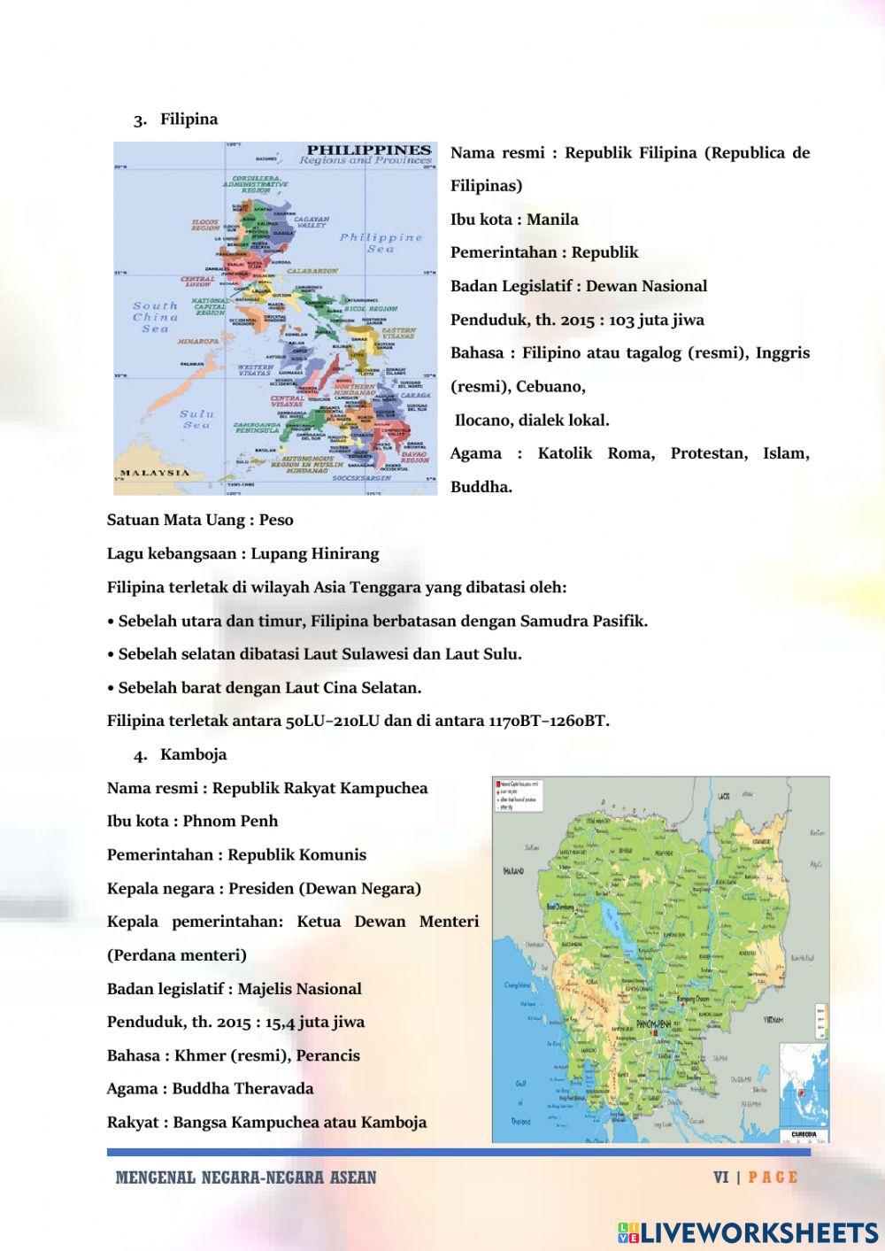 MATERI MENGENAL NEGARA - NEGARA ASEAN