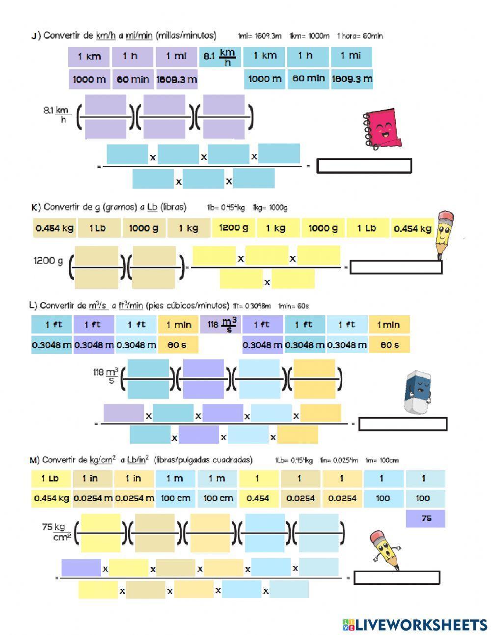 Conversión de Unidades