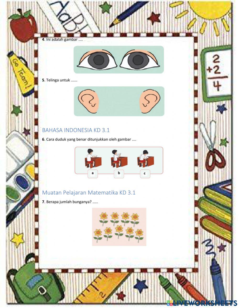 Evaluasi 2 Tema 1 Subtema 2