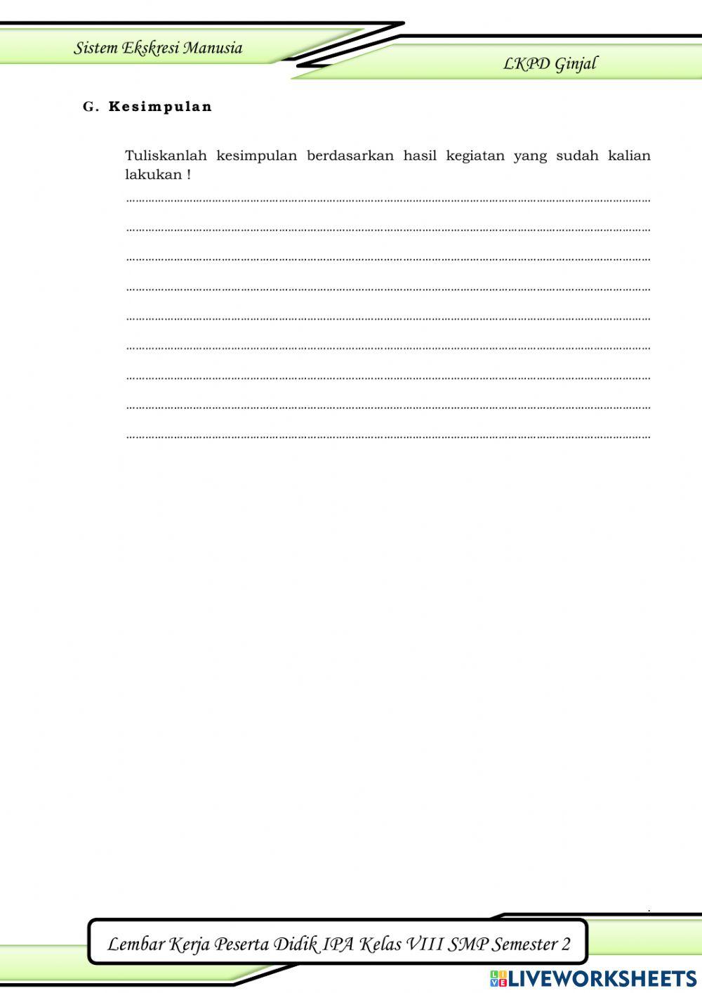 Sistem Ekskresi Ginjal