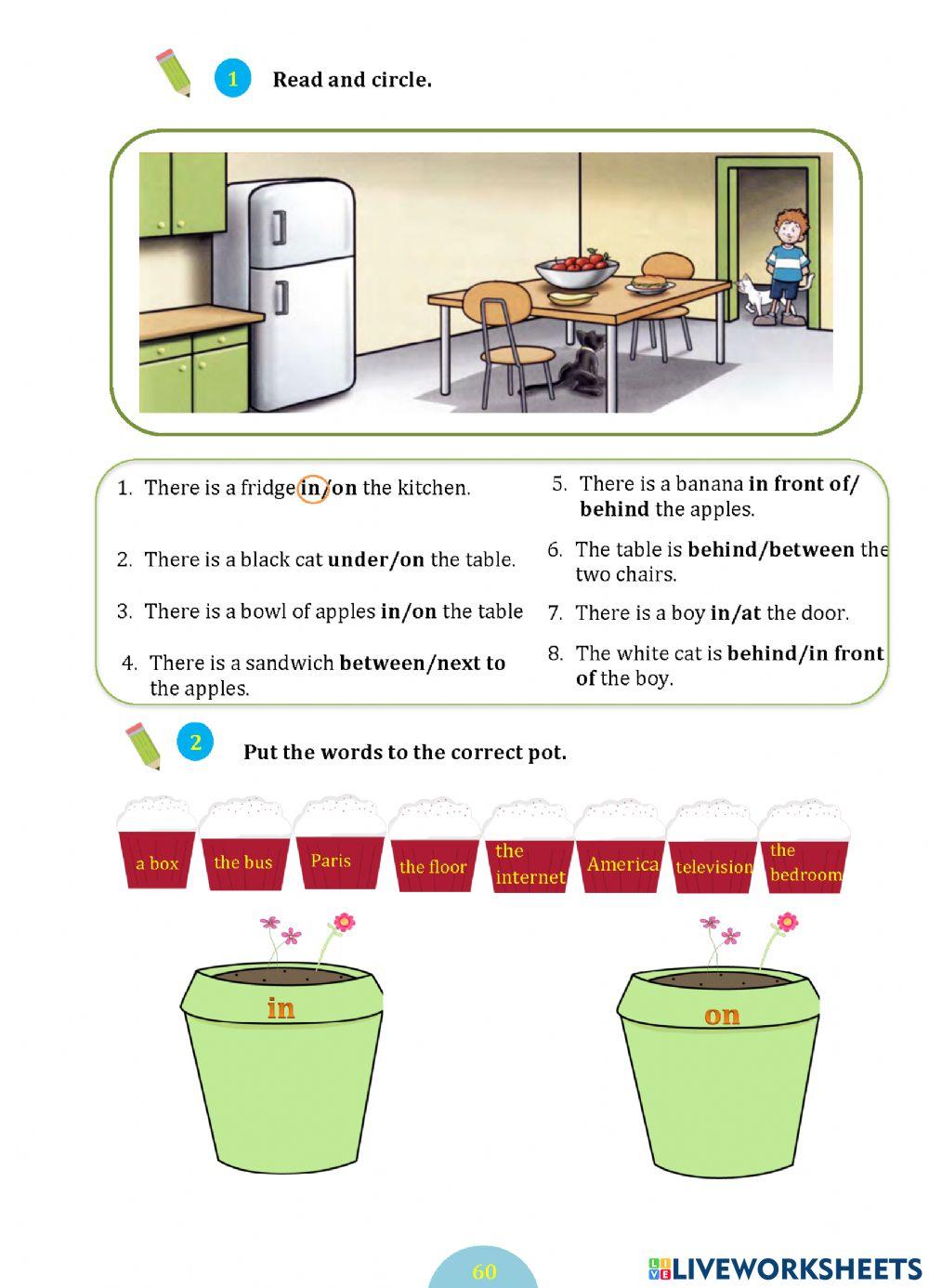 Prepositions of place(p60)
