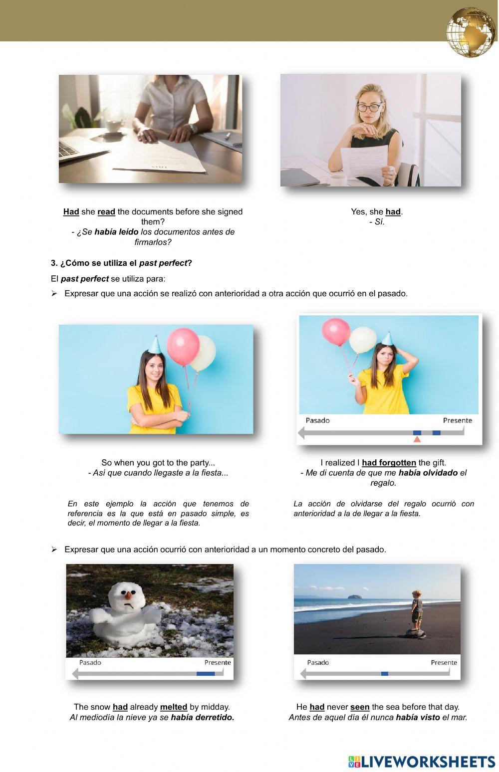 LESSON Past perfect simple