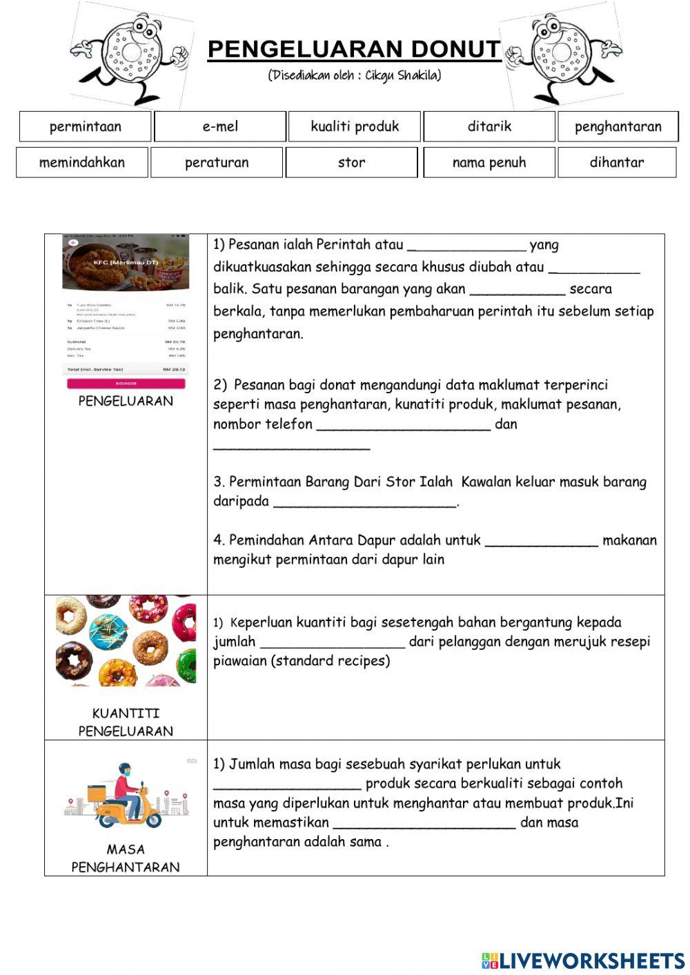 Kvs pengeluaran donut