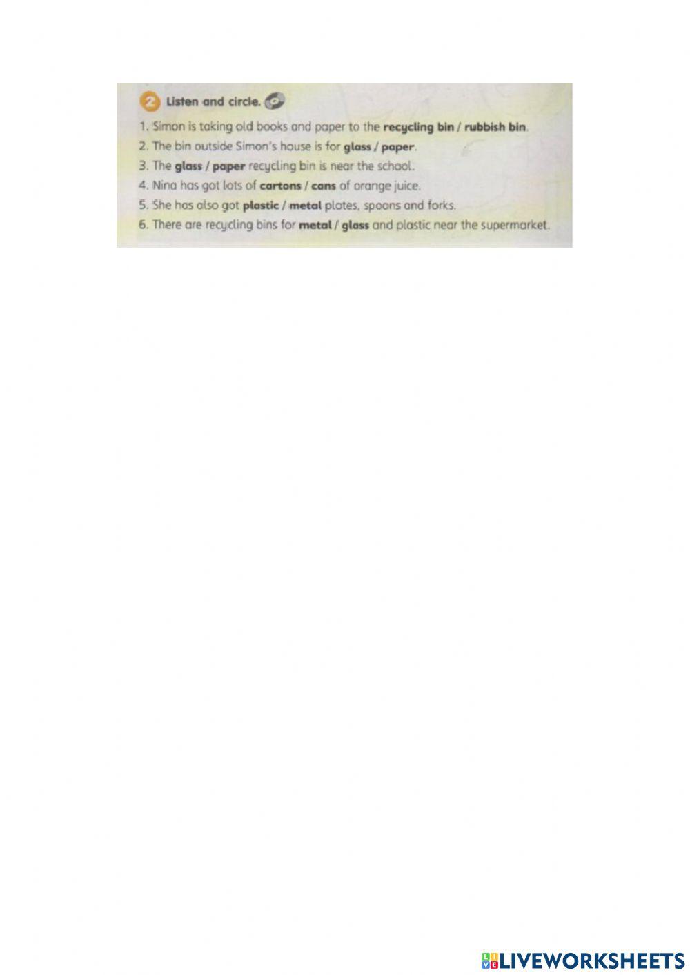 Module 7 Helping Out revision listening