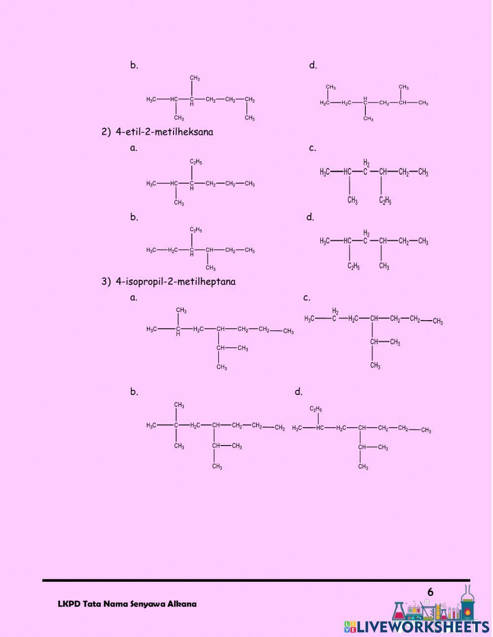 LKPD Tata Nama Senyawa Alkana