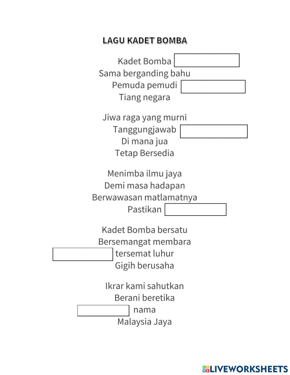 Lagu kadet bomba