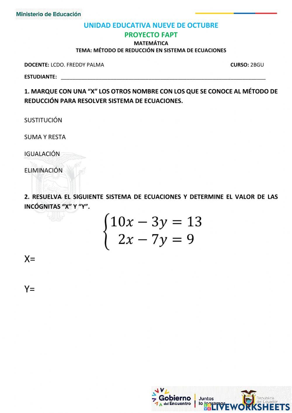 Método de Reducción