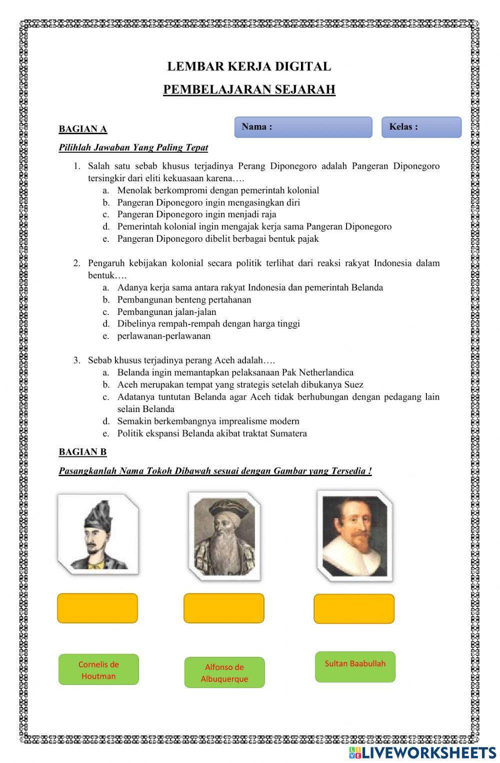 Lembar Kerja Digital Sejarah