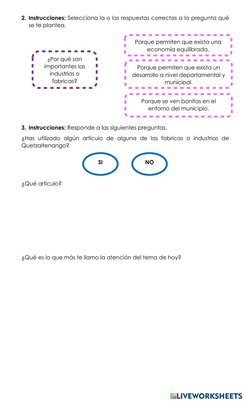 Industrias y fabricas Quetzaltecas.