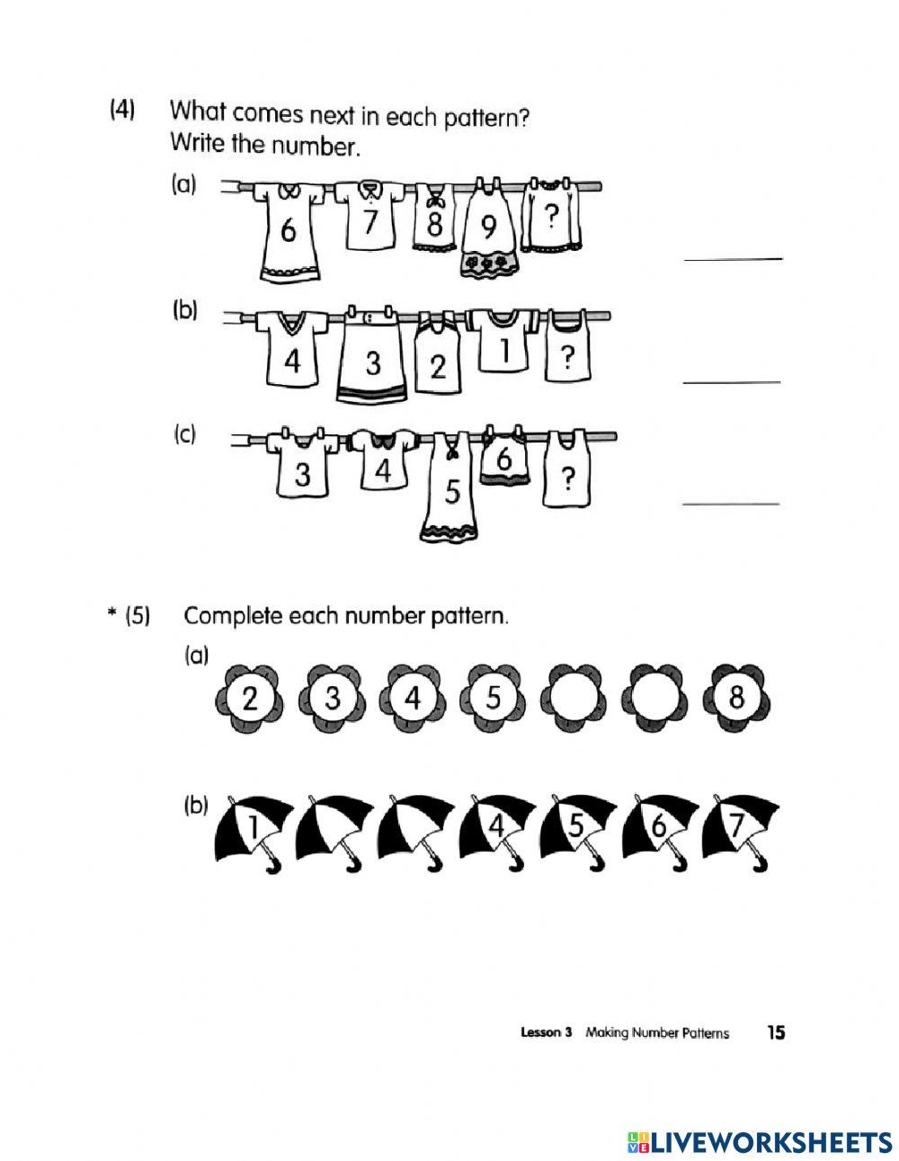 Making Number Patterns