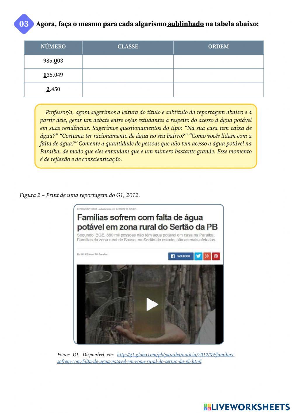 Atividade matemática IPB 5º A